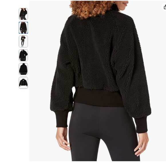 The Drop womens Lee Sherpa Bomber Jacket, size Small - Picture 2 of 7